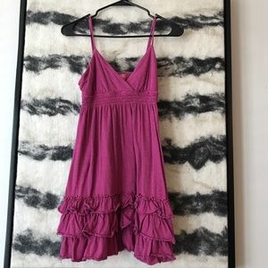 Victoria’s Secret PINK striped dress with ruffles